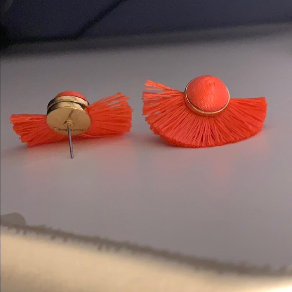 BAUBLEBAR summer fun fringe pink peach orange gold earrings NEW - Picture 6 of 8